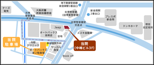 駐車場へのアクセス